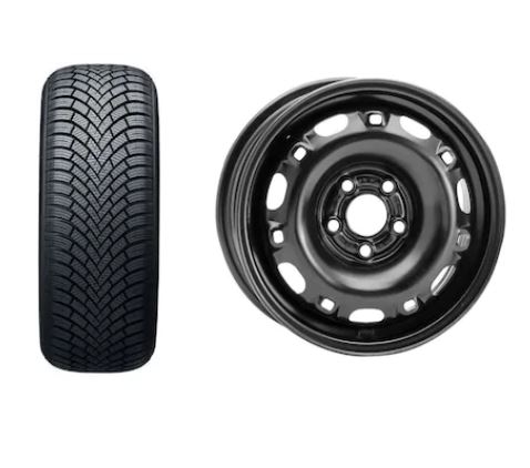 Roata completa VW Polo, Skoda Fabia, Seat Ibiza janta otel ALCAR 5210 5x14 + anvelopa Iarna Nexen Winguard SnowG 3 WH21 165/70R14 81T Roti complete Skoda